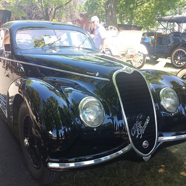 1939 Alfa Romeo at 2016 Klingberg Auto Show, New Britain CT. This hometown show has grown into a world class event which draws top tier collectors showing multiple cars from their collections.
