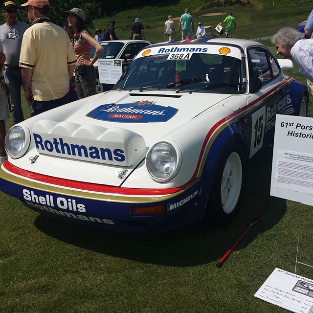 1984 Rothmans SC/RS 911 earned one of the three Gmund Awards given out at the 2016 PCA Porsche Parade Concours in Jay Peak,VT.
