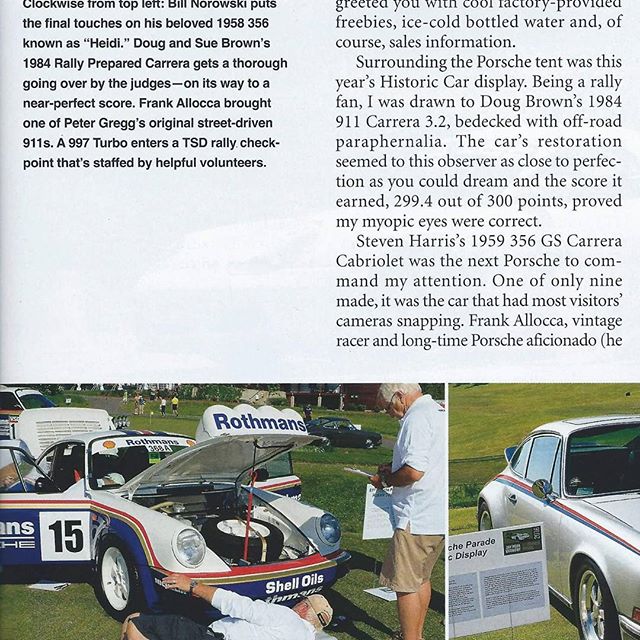 It is great to see the 1984 Prodrive Rothmans SC/RS 911 among the pages of Excellence Magazine (December issue). This car was in attendance among a tremendous group of top-tier Historic Porsche. I was fortunate enough to attend the 2016 Porsche Parade in Jay Peak this past summer. This restoration remains one of the more challenging that has passed though our facility. NW #alhajri1111