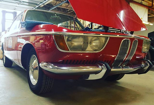 1967 2000cs in the shop this week for hood alignment and tension rod repair.